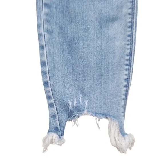 HIDDEN Women's High Rise‎ Distressed Raw Hem Ankle Crop Jeans Size 31 - Picture 6 of 14
